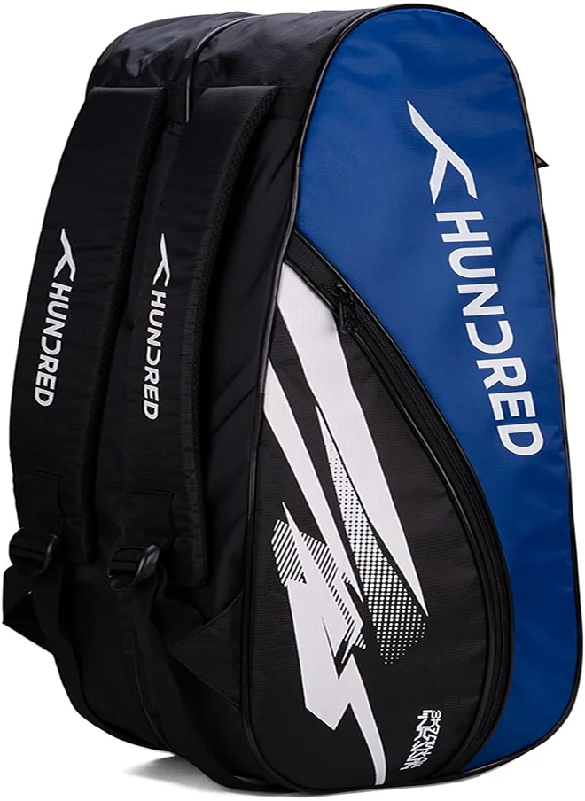هندرد Cosmogear Badminton Kit-Bag (Black/Royal Blue) | Double Zipper | Bag With Front Zipper Pocket | Material: Polyester| Padded Back Straps | Easy-Carry Handle