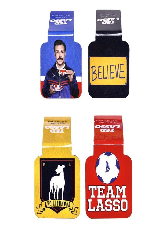 Ata-Boy Ted Lasso Believe Bookmark Set Magnetic Bookmarks (4 Set) Gifts & Merchandise - Image 1