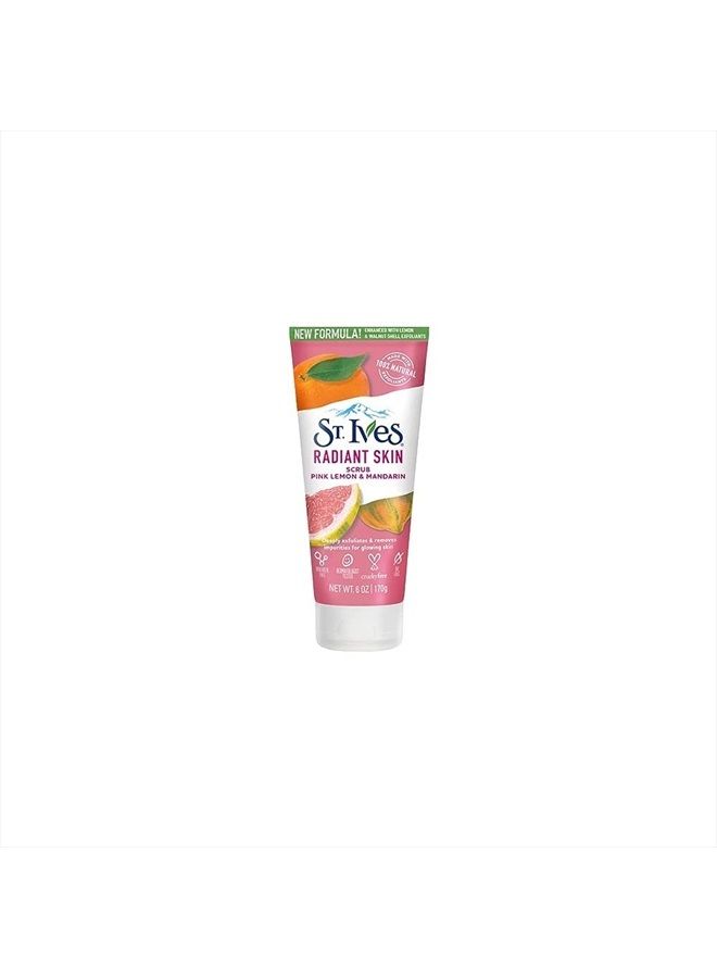 ST. Ives St Ives Scrub, Even & Bright Pink Lemon & Mandarin Orange 6 Ounce (Pack of 3)