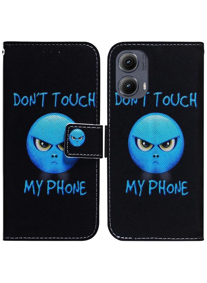 S-TOP Case For Motorola Edge 2024 Coloured Drawing Flip Leather Phone Case - Image 1