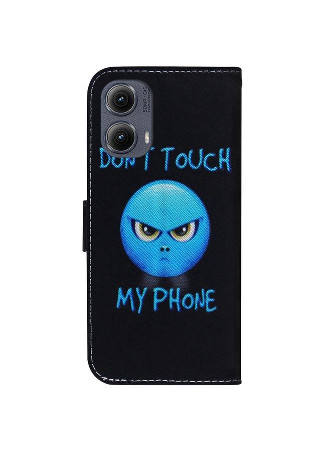 S-TOP Case For Motorola Edge 2024 Coloured Drawing Flip Leather Phone Case - Image 3