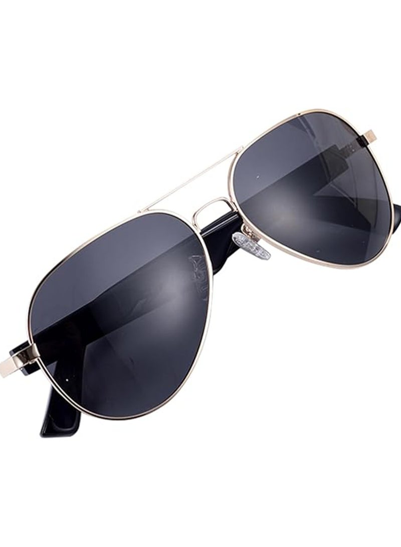 MZ01 Smart Bluetooth Glasses for Listening to Music and Talking Sunglasses with UV Protection, Fast Charging, Polarized Lenses for Driving (Black) - Image 1