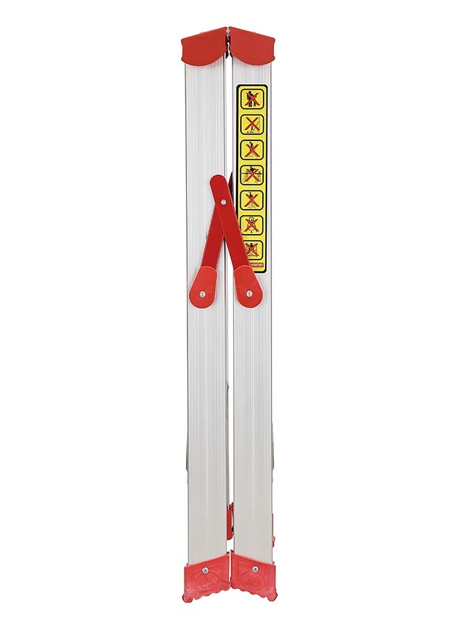 LAWAZIM 3 Step Aluminum Ladder - Portable Folding Step Stool with Wide Anti-Slip Pedals, Non-Slip Feet, and Space-Saving Design - Ideal for Home, Kitchen, Office, Garden, Warehouse, and Cleaning - Image 4