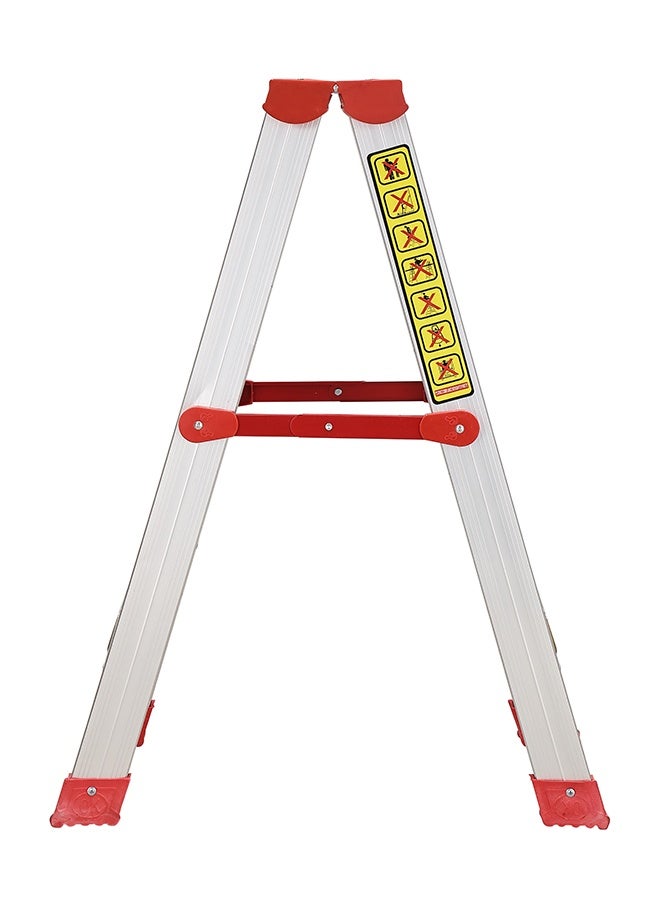 LAWAZIM 3 Step Aluminum Ladder - Portable Folding Step Stool with Wide Anti-Slip Pedals, Non-Slip Feet, and Space-Saving Design - Ideal for Home, Kitchen, Office, Garden, Warehouse, and Cleaning - Image 5