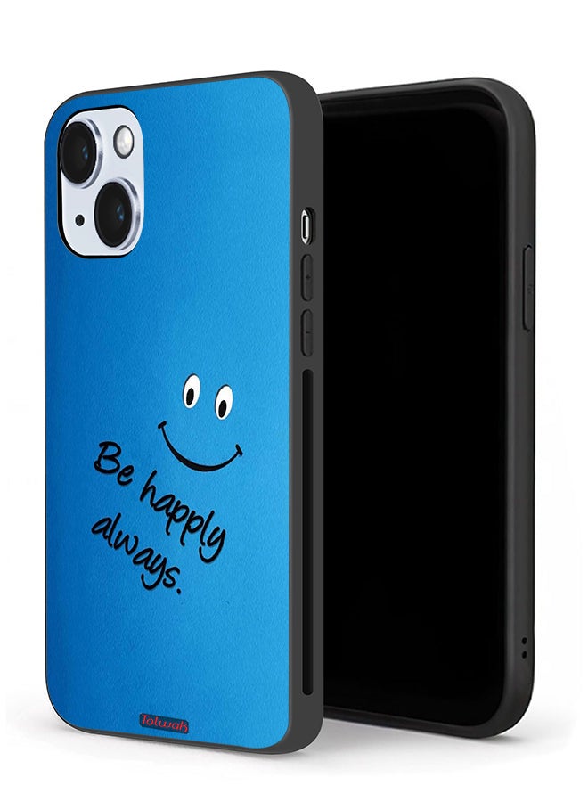 Tolwak Apple iPhone 14 Plus Protective Case Be Happy Always - Image 1