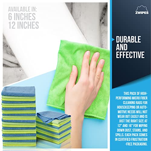 Zwipes Microfiber Towel Cleaning Cloths, 36 Pack, Assorted, (737) - Image 4