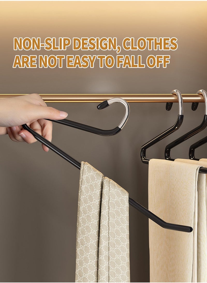 Beirui - 5 Piece Trouser Rack, Non-Slip Trouser Rack, Open Easy Slip Rack, Durable Rustproof Space Saving Metal Racks - Image 1