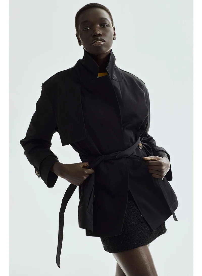 H&M Short twill trench coat
