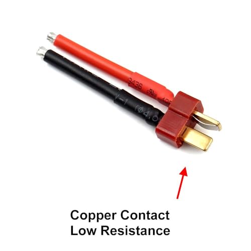 elechawk 5 أزواج من موصلات T Plug أنثوية وذكورية Deans مع سلك سيليكون 14AWG لبطارية RC Lipo كابل الطائرة بدون طيار - Image 3