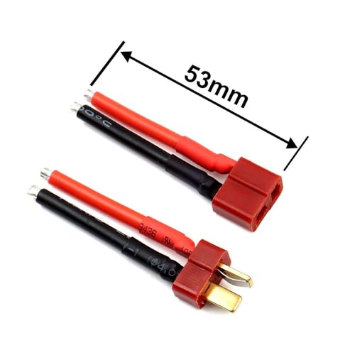 elechawk 5 أزواج من موصلات T Plug أنثوية وذكورية Deans مع سلك سيليكون 14AWG لبطارية RC Lipo كابل الطائرة بدون طيار - Image 4