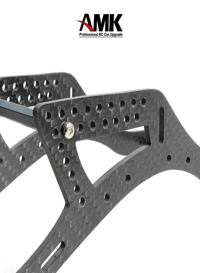 AMK Carbon Fiber LCG Chassis Rails, Gen2 RC Frame Rails for 1/10 RC Rock Crawle, 72g Lightweight Thickened for 1/10 RC Rock Crawler Axial SCX10 I II Upgrade Parts (Only Gen2 Rails) - Image 5