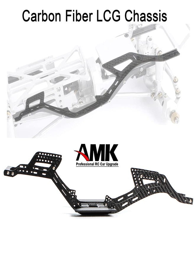 AMK Carbon Fiber LCG Chassis Rails, Gen2 RC Frame Rails for 1/10 RC Rock Crawle, 72g Lightweight Thickened for 1/10 RC Rock Crawler Axial SCX10 I II Upgrade Parts (Only Gen2 Rails) - Image 2