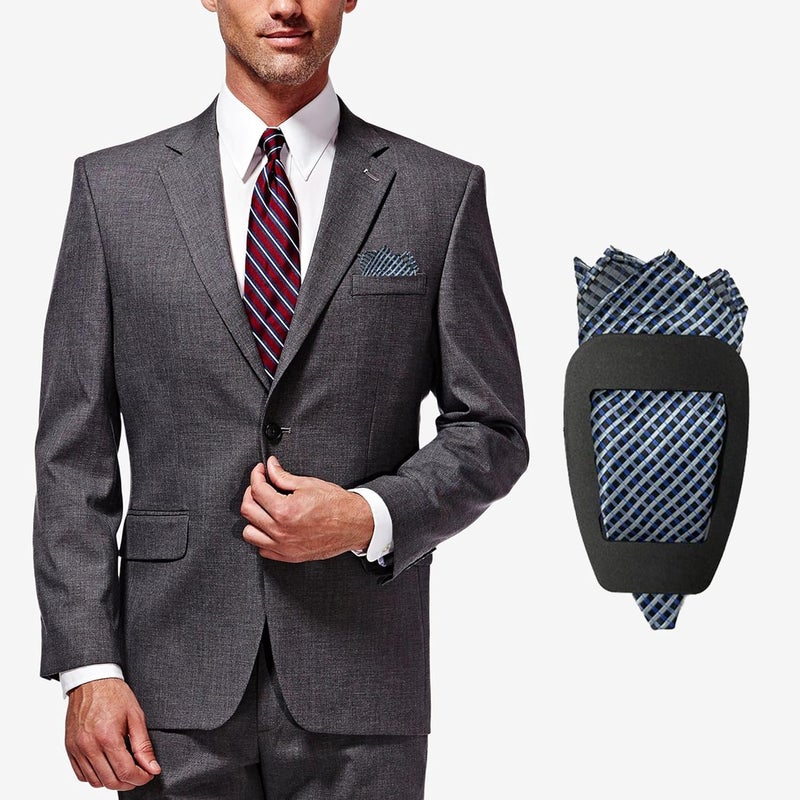 ChicAbode 4 Pieces Pocket Square Holder for Men, Lightweight Handkerchief Fixing Clips, Suit Tuxedo Accessory Organizer for Wedding Business Formal Outfits - Image 4