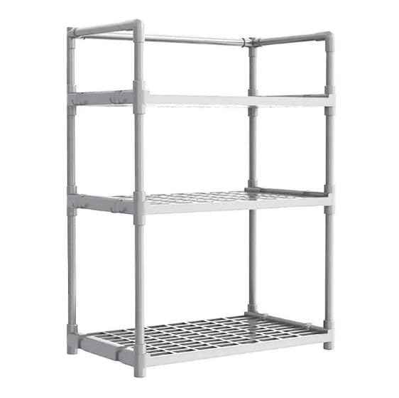 Matiko 3 Tier Countertop Organizer Bathroom Shelf | Space Saving Kitchen Storage Standing Rack | for Cosmetics, Stationary and Jars Organization Oven Stand| Compact & Convenient (3-Tier, White) - Image 4