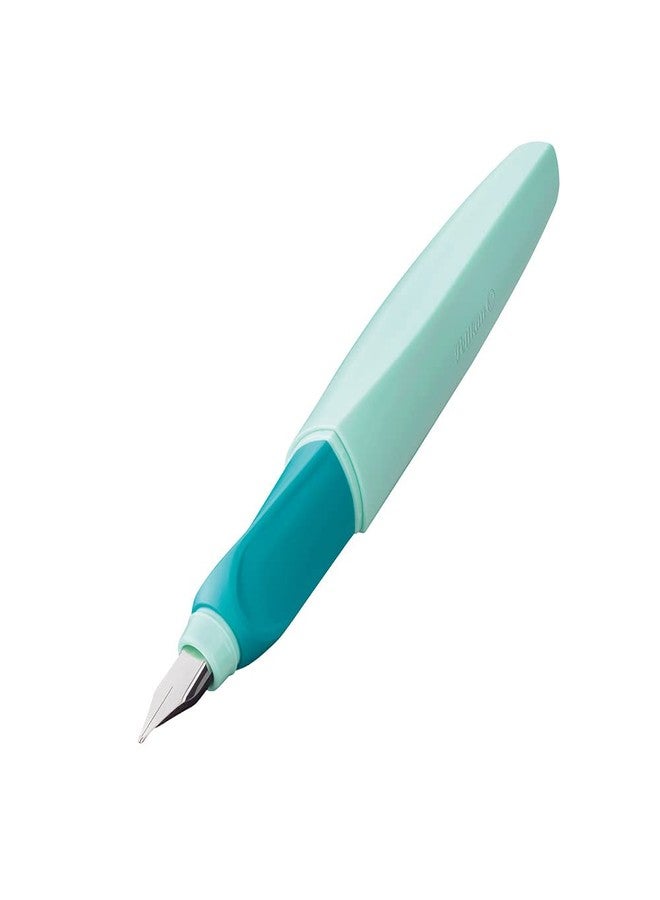 Pelikan Twist Neo Mint Fountain Pen, Stainless Steel - Image 4