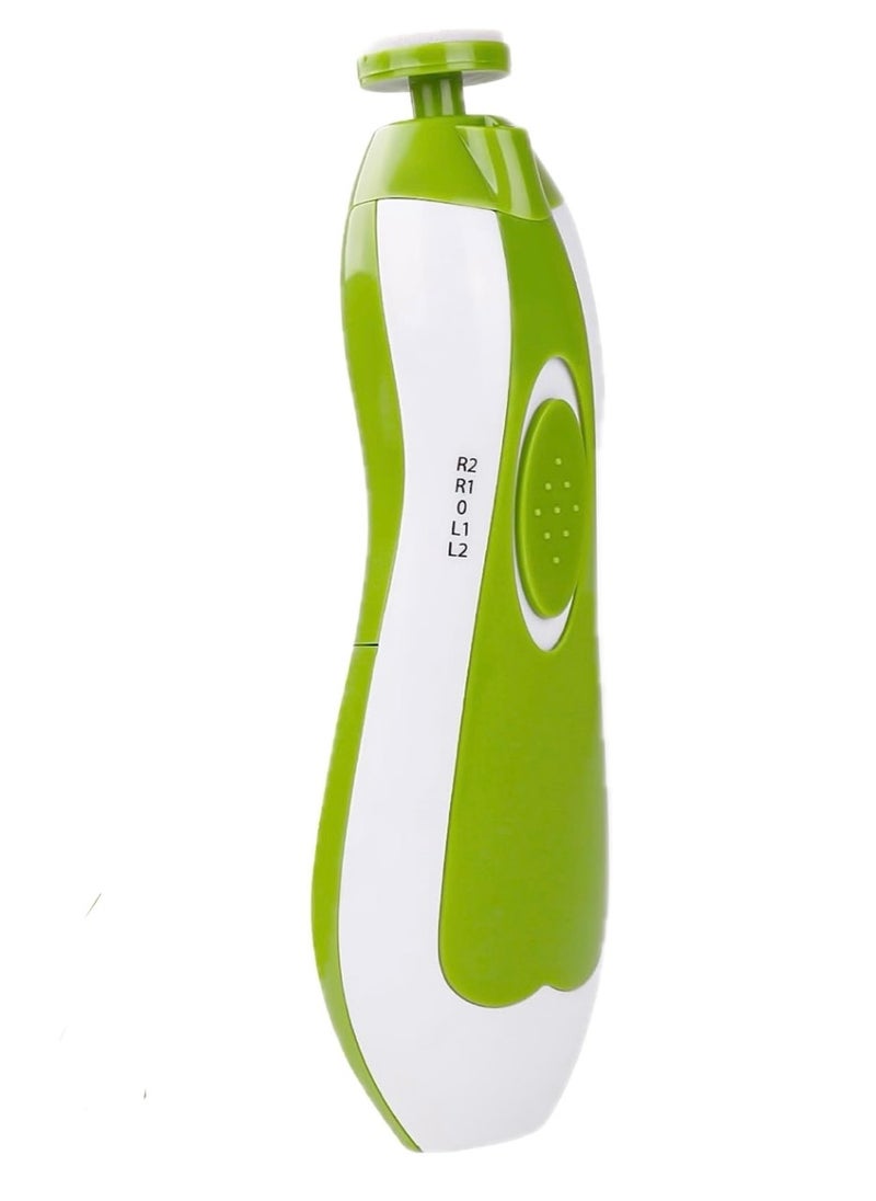 Baby Electric Nail Trimmer and File Kit with LED Light, 6-in-1 Replacement Heads for Newborns and Toddlers, Trim, Polish, and Groom Fingernails & Toes (Green) - pzsku/Z03CED4B550DEB362A399Z/45/_/1734207408/ef0c785f-3e6b-4bd6-b8a9-42a76cdd289a