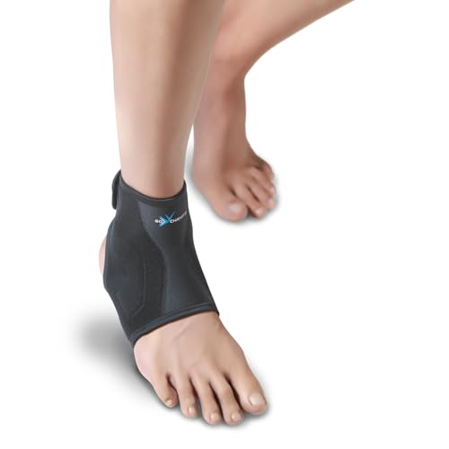 GoChamps Premium Neoprene Ankle Grip Support Brace, Compression Sleeve for Sprain, Injury Prevention, Pain Relief & Recovery, Japanese Collaboration, Large (28-31 cm, Pack Of 1) - Image 1