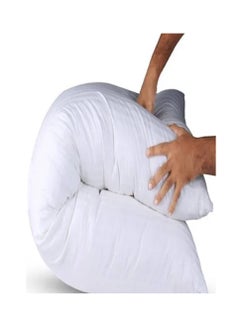 سليب نايت وسادة ناعمة سادة طويلة للجسم شريط أبيض 40X90 سم  - Image 2