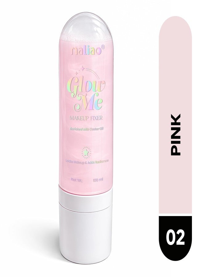 Maliao Glow Me Makeup Fixer - Quick Dry Formula for Lasting Radiance (PINK) 100g - Image 2