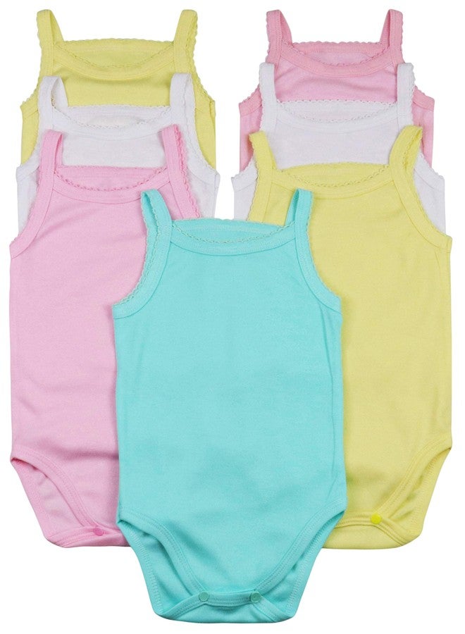 ToBeInStyle Baby Girls' 4 Pack Overall One-Piece Bodysuit - Pastel - Size 2 - Image 1