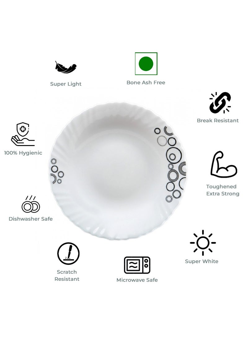 لاوبالا طقم عشاء لا أوبالا كلاسيك 44 قطعة مصنوع من أوبال وير لون ميستي دروبس آمن للميكروويف وغسالة الصحون خفيف الوزن بتصميم بسيط - Image 4