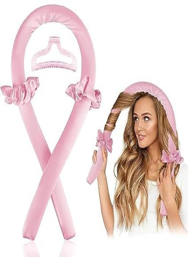 Mokvee Heatless Hair Curler for Women - Satin Curling Rod Headband + Accessories, No‑Heat Foam Rollers, Sleep‑In Silk Ribbon Set for Long Hair, Frizz Control Waves - Image 1