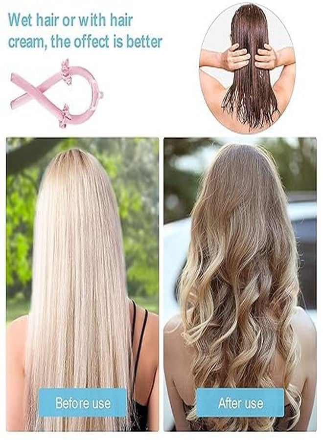 Mokvee Heatless Hair Curler for Women - Satin Curling Rod Headband + Accessories, No‑Heat Foam Rollers, Sleep‑In Silk Ribbon Set for Long Hair, Frizz Control Waves - Image 4