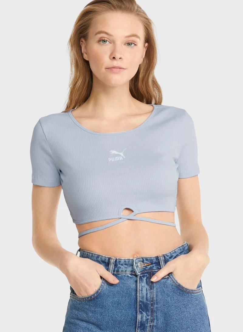 PUMA Classics Ribbed T-Shirt