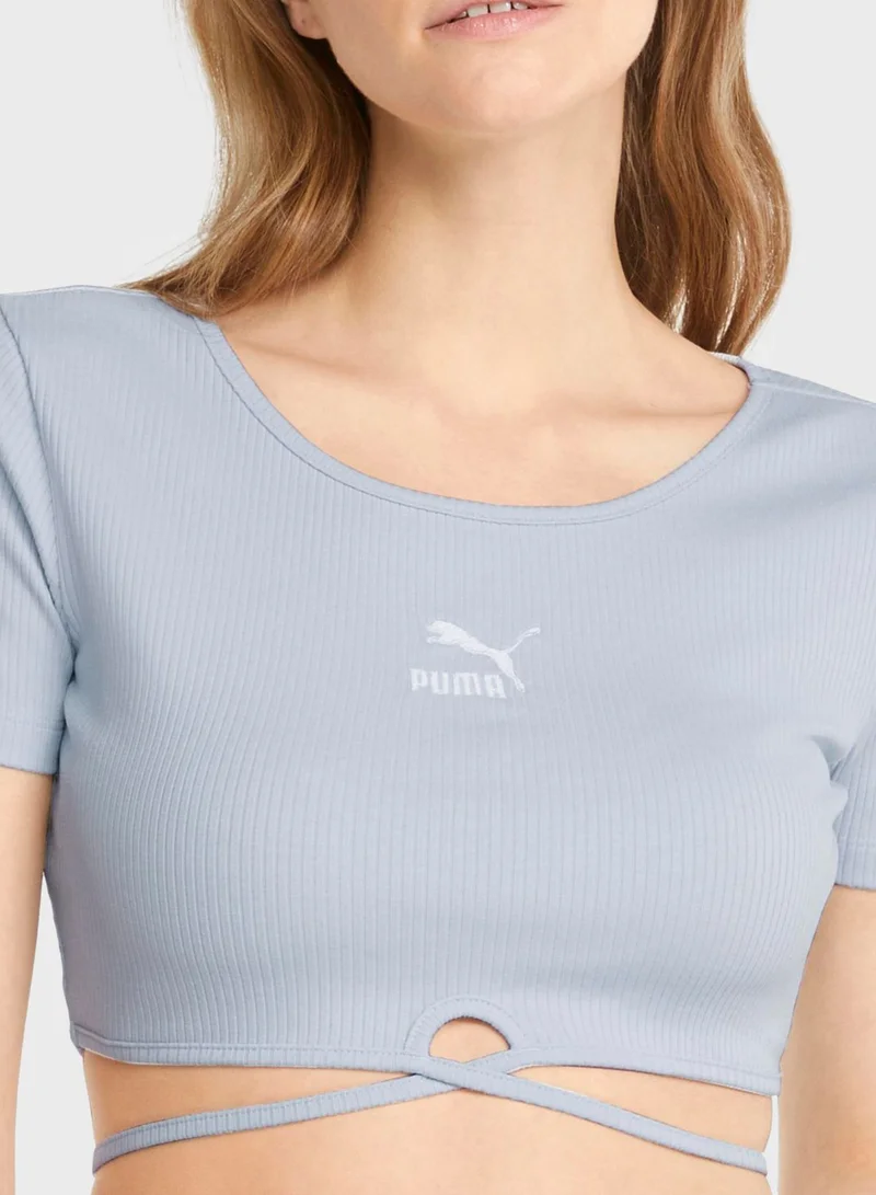 PUMA Classics Ribbed T-Shirt