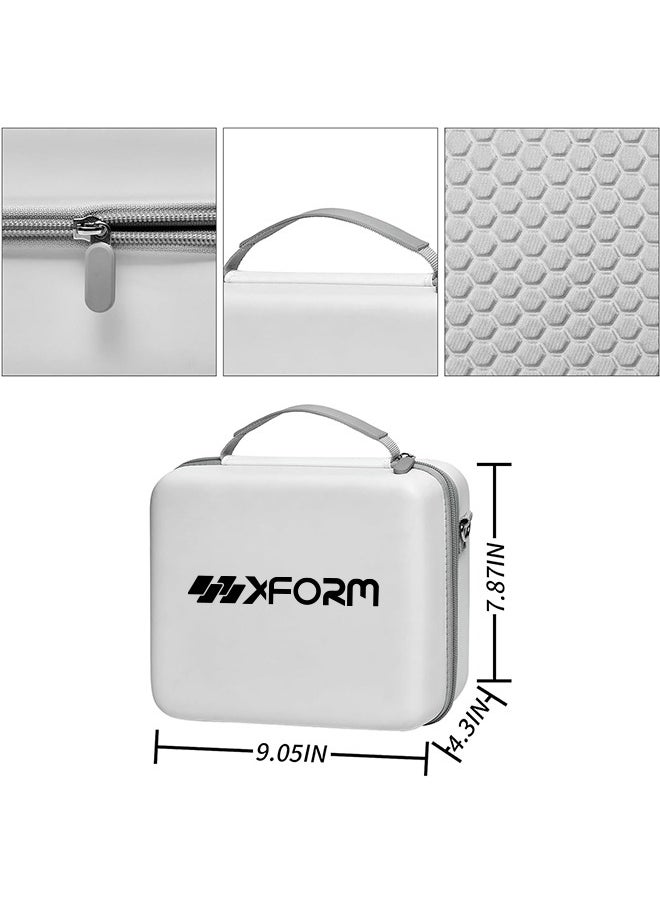 XForm - Hard Case for Canon SELPHY CP1500/CP1300/CP1200 Mini Mobile Photo Printer and Colour Ink Paper RP-108 Set with Adjustable Shoulder Strap - Bag Only (White) - Image 1