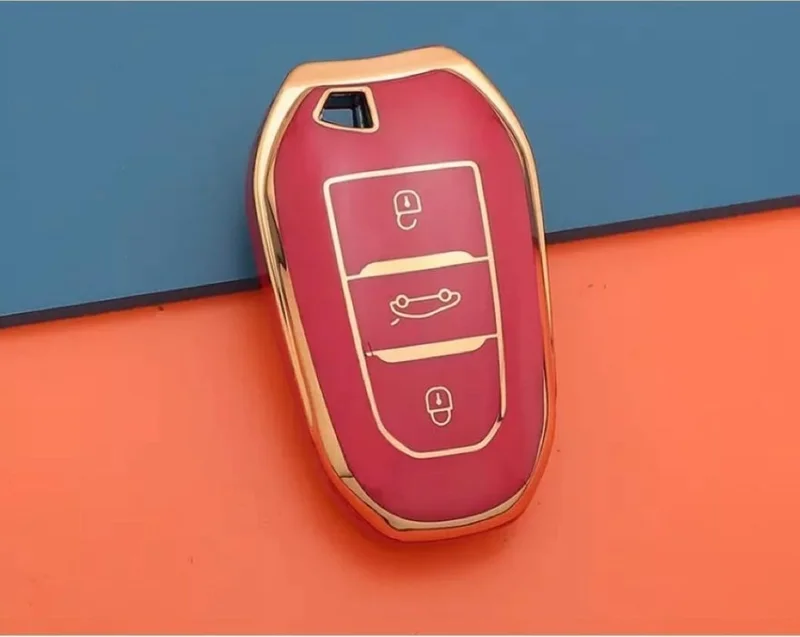 EC Shop Şenyıldız Accessory Citroen C3 C4 Elysee C5 Aircross Key Case Switchless Model