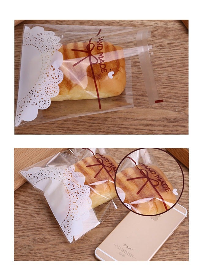 4”x4”Self Adhesive Candy Bag 100 PCS Cookie Bags Self-adhesive Sealing Small gifts Clear OPP Plastic Party for Bakery, Candy - Image 3