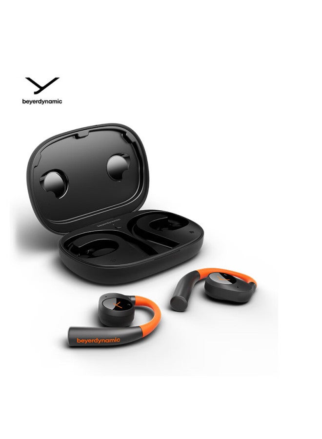 Beyer Dynamic Beyerdynamic Frio 200 Wireless Bluetooth Open-ear Headphones, Ear-hook Style Ows Headphones, Verio 200, Long Battery Life For Sports And Running, Comfortable To Wear, Orange And Black - Image 2
