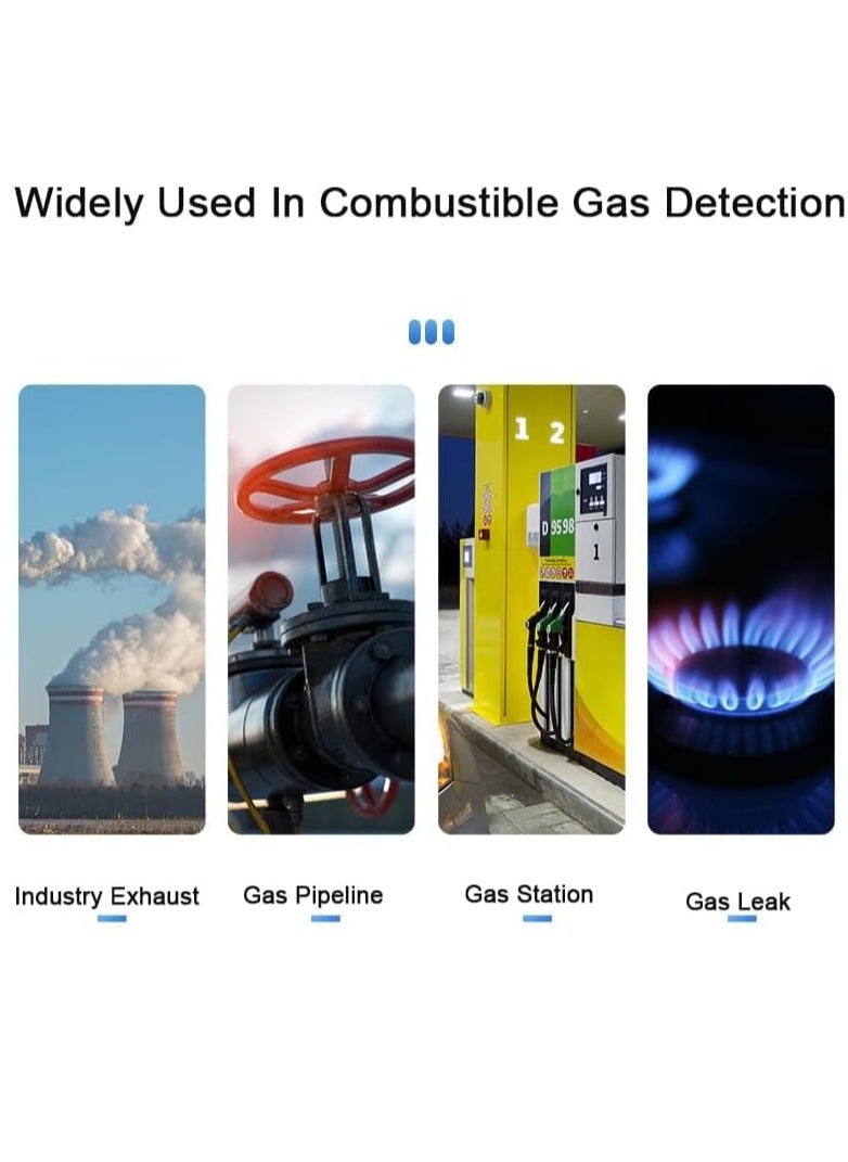 SYOSI - Gas Leak Detector, Propane Flammable Gas Sniffer Combustible Gas Leak Detector with Color LCD Display, Temperature Measure, Flexible Probe Locates Natural Gas Methane Propane Ethanol - Image 1