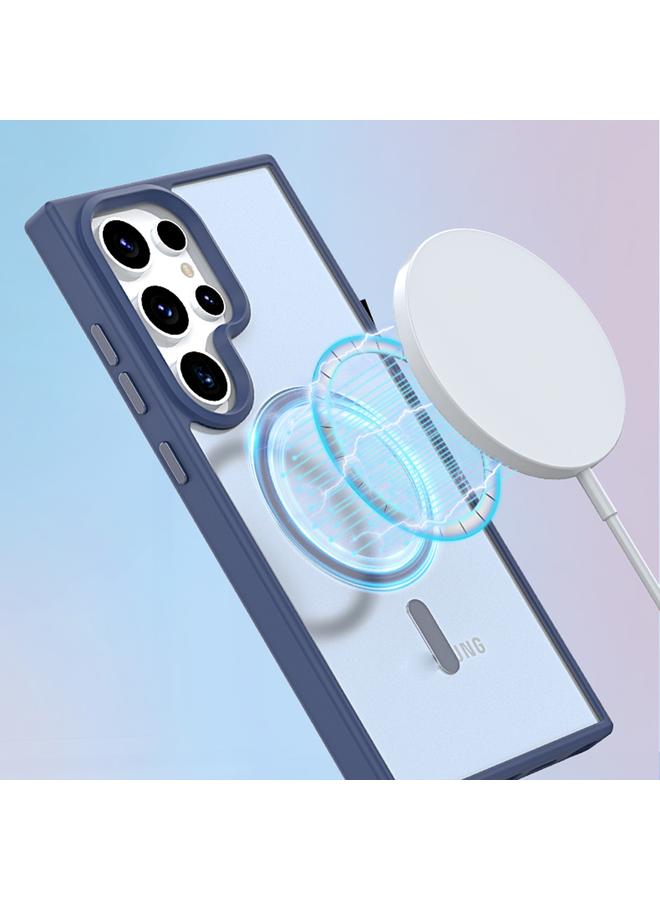 S-TOP Case For Samsung Galaxy S22 Ultra 5G Metal Button Skin Feel Matte MagSafe Shockproof Phone Case - Image 4