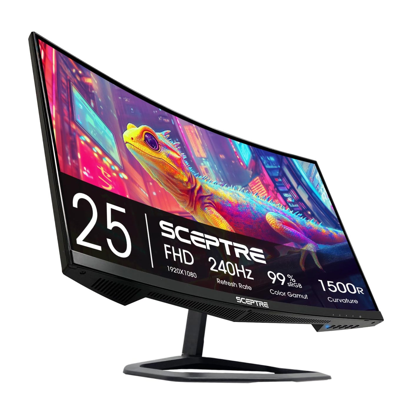 New! Sceptre Curved 24.5-inch Gaming Monitor up to 240Hz 1080p R1500 1ms DisplayPort x2 HDMI x2 Eye Care Build-in Speakers, Machine Black 2026 (C255B-FWT240 Series)