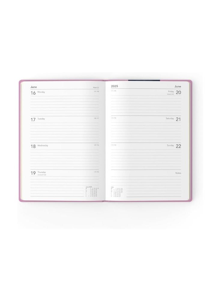 Collins Collins Peace, Love & Understanding 2025 Planner - A5 Week to View Diary - Pink - (E-PLU153.FP-25) - Stylish Weekly Eco Diary with Recycled Paper  - Image 4