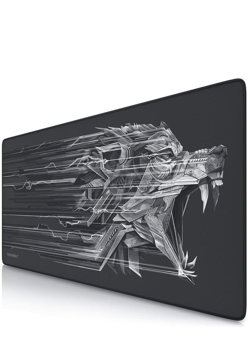 Generic - Titan Wolf Gaming Mouse Pad For Keyboard And Mouse Non-Slip Rubber Base - Size 70X30 CM - Image 1