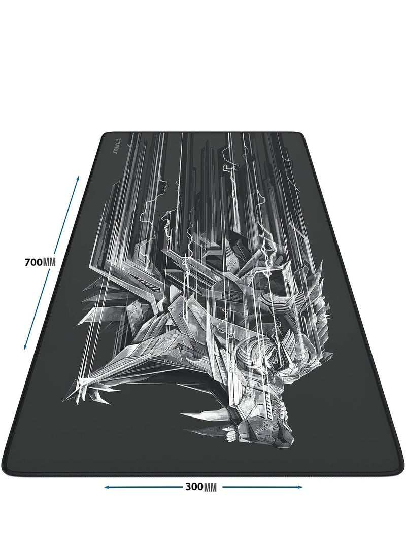 Generic - Titan Wolf Gaming Mouse Pad For Keyboard And Mouse Non-Slip Rubber Base - Size 70X30 CM - Image 1