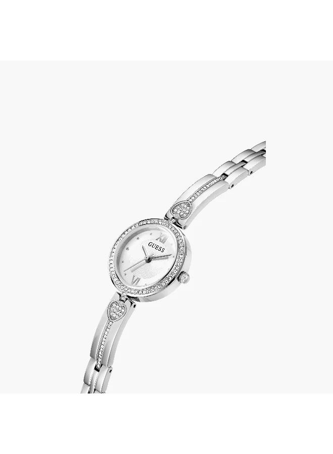 جس Silver Analog Watch for Women