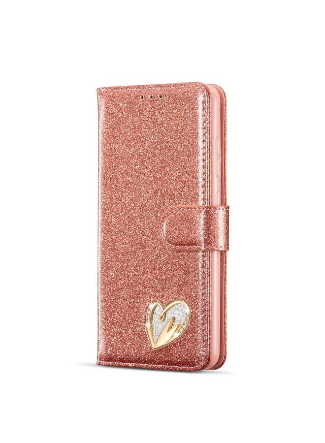 S-TOP Case For Samsung Galaxy A52 5G Glitter Powder Love Leather Phone Case - Image 2