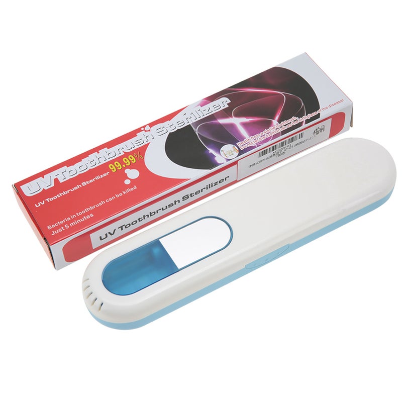 UV Toothbrush Sterilizer Box Portable Toothbrush Head Clean Disinfection Sanitizer Blue - Image 1