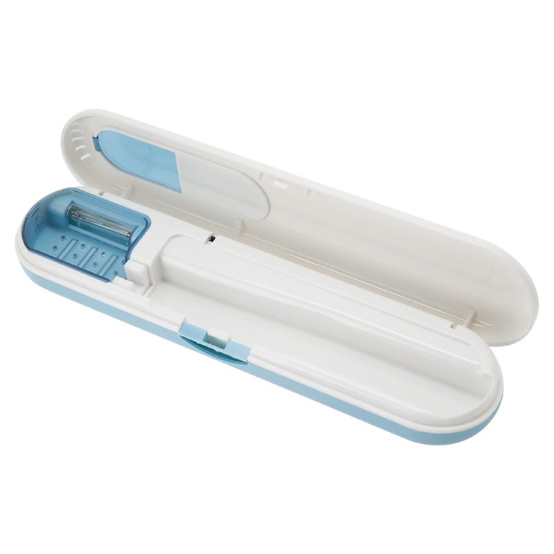 UV Toothbrush Sterilizer Box Portable Toothbrush Head Clean Disinfection Sanitizer Blue - Image 4