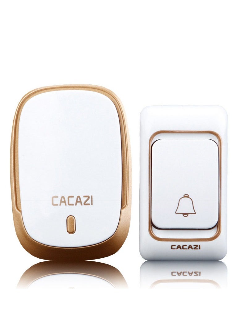 CACAZI Home Remote Wireless Doorbell Ac Electronic Remote Doorbell 