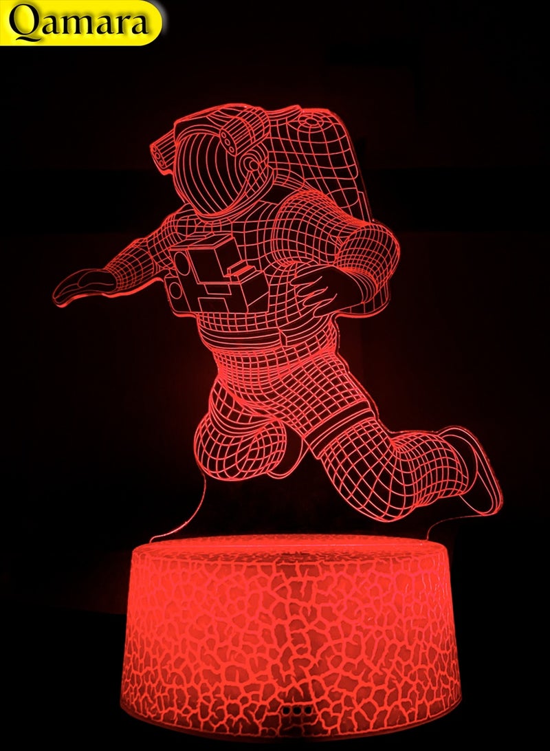 QAMARA 3d led table lamp with spaceman appearance, bring visual impact in the dark night, can be placed in the bedroom to decorate the room.  - Image 5