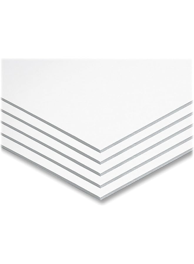 5 Sheets Foam Board White 55.9 Cm X 71.1