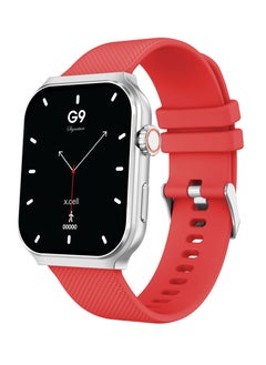 Xcell G9 Signature Unisex Smart Watch, 2.01” HD Display with IP67 Water Proof, Fitness Tracker with 107 Workout Options, 7+ Days Battery with Wireless Charging, Compatible with iOS & Android - Red  - Image 1