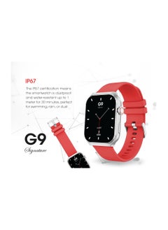 Xcell G9 Signature Unisex Smart Watch, 2.01” HD Display with IP67 Water Proof, Fitness Tracker with 107 Workout Options, 7+ Days Battery with Wireless Charging, Compatible with iOS & Android - Red  - Image 5