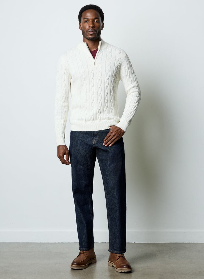 French Connection Half Zip Cable - Image 1