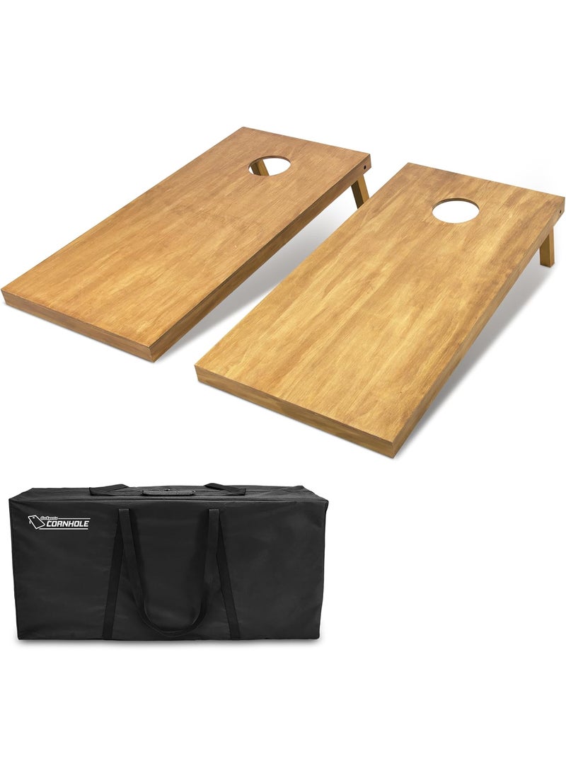 GoSports GoSports 4 ft x 2 ft Regulation Size Wooden Cornhole Boards Set  Includes Carrying Case  Full Regulation Size Bean Bag Toss Boards  - Image 1